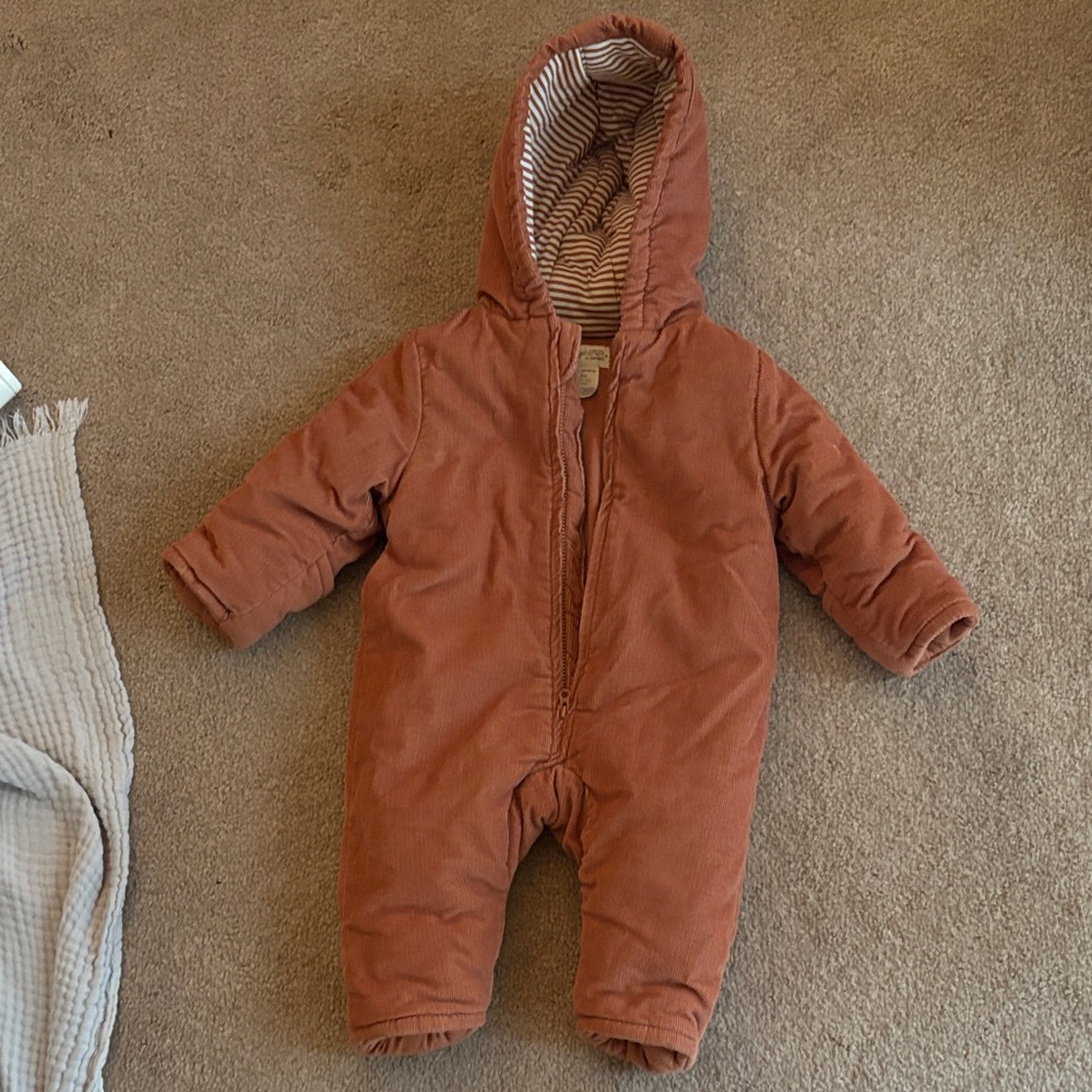 Organic cotton puffy corduroy bunting
